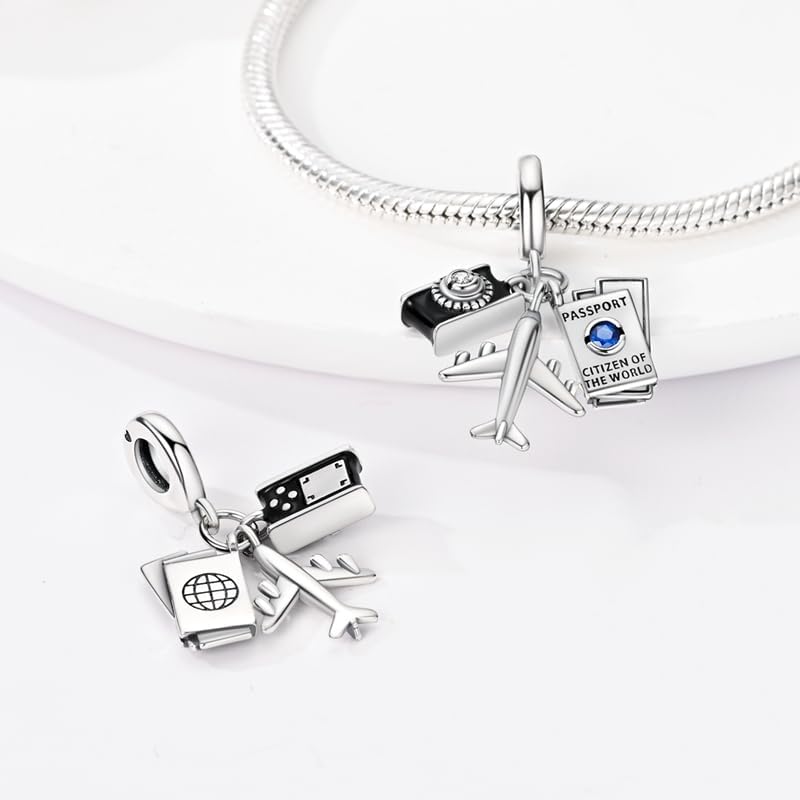 VALGACLS 925 Sterling Silver Family Love Mom Mouse Heart Charms for Bracelets Necklace Valentine's Day Mother's Day Jewelry Charm for Women - Image 3